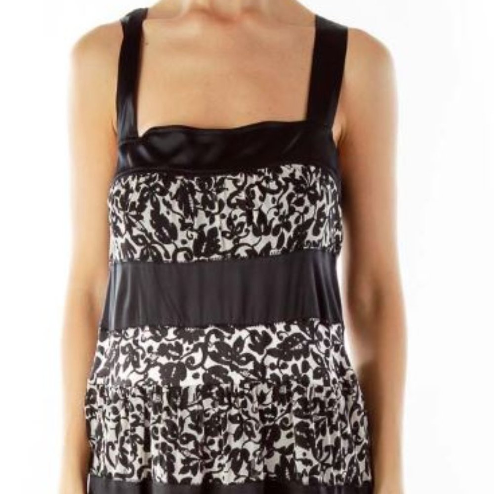 Diane von Furstenberg Abby Silk Tiered Dress Size Misses 4